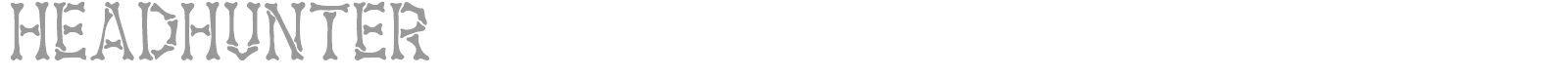 Headhunter font preview